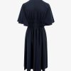 Silk dress with frontal drapery — изображение 6