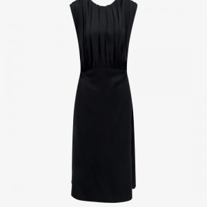 Sleeveless satin dress