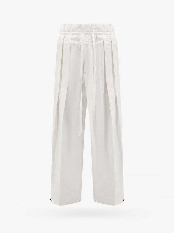 Wide leg organic cotton trouser