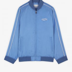 Viscose jacket with logo embroidery