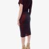Viscose dress with asymmetric sleeves — изображение 4