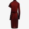 Viscose dress with asymmetric sleeves — изображение 6