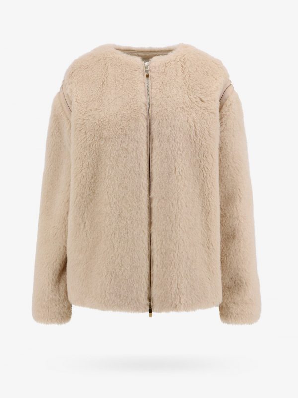 Alpaca and virgin wool fur jacket