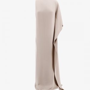 Silk dress with lateral rouches