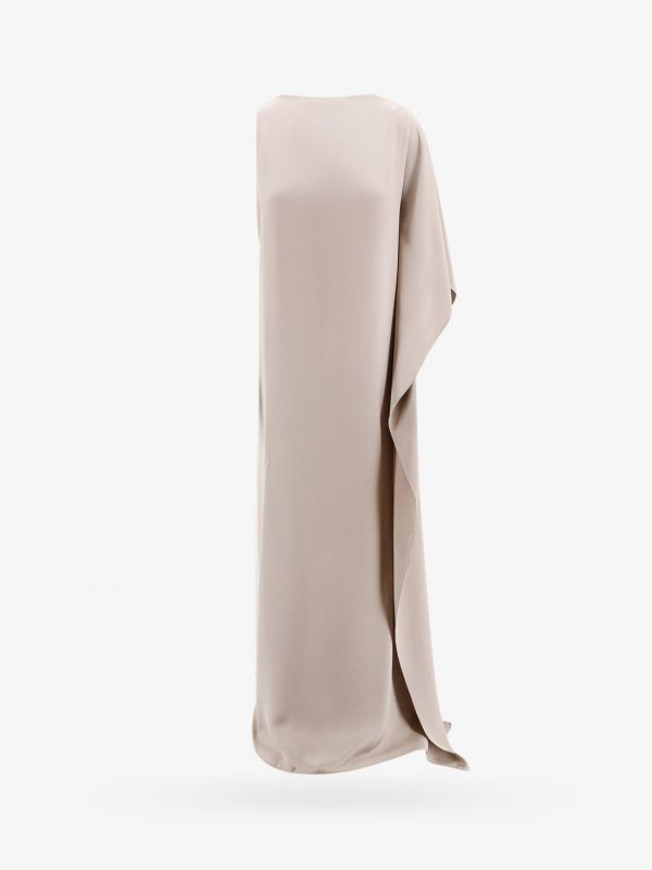 Silk dress with lateral rouches