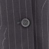 Pinstripe fabric blazer with shoulder pads — изображение 3
