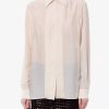 Silk shirt with pleated detail — изображение 3