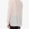 Silk shirt with pleated detail — изображение 4