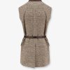 Wool blend vest with leather belt — изображение 2