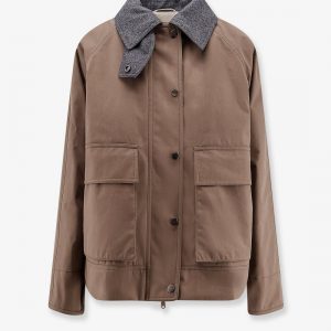 Techno cotton canvas jacket