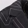 Silk shirt with monogram logo embroidery — изображение 3