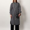 Striped Kimono-Sleeve Shirtdress — изображение 2