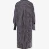 Striped Kimono-Sleeve Shirtdress — изображение 4