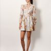 Ascension Plunge linen short dress — изображение 2