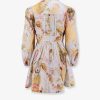 Ascension Plunge linen short dress — изображение 4