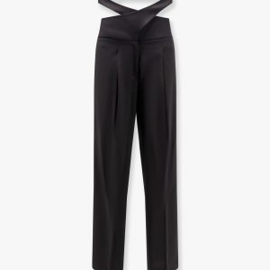 Stretch virgin wool trouser