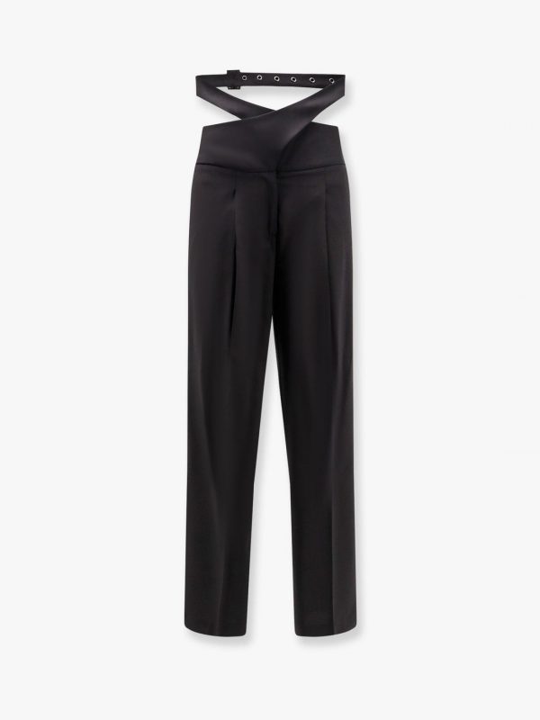 Stretch virgin wool trouser