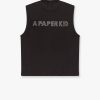 Modal top with rhinestone logo patch on the back — изображение 2