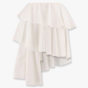 Spiral cotton popeline skirt