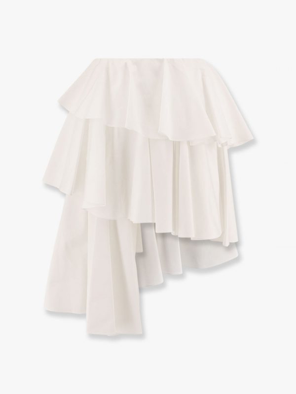 Spiral cotton popeline skirt
