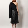 Asymmetric viscose and wool crêpe top — изображение 3