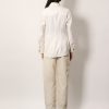 Traverl light wool shirt with maxi pointed collar — изображение 3