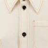 Traverl light wool shirt with maxi pointed collar — изображение 5