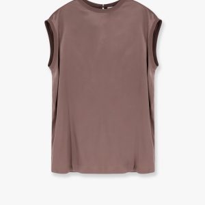 Stretch silk tp with Monili detail
