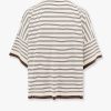 Wool and cashmere sweater with striped motif — изображение 5