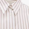Striped cotton shirt with Monili detail — изображение 6