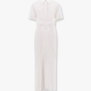 Viscose and linen long dress long dress