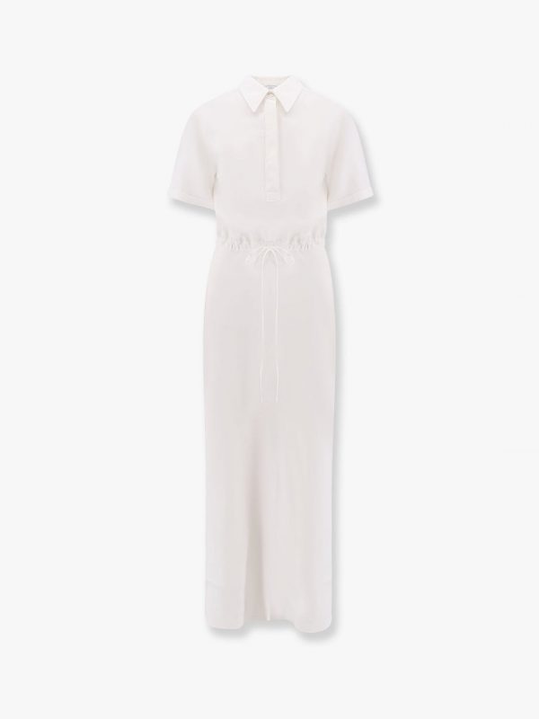 Viscose and linen long dress long dress