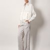 Striped linen and cotton trousers — изображение 2