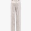 Striped linen and cotton trousers — изображение 4