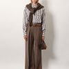 Striped cotton and silk shirt with embroidery — изображение 2