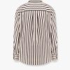 Striped cotton and silk shirt with embroidery — изображение 5