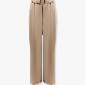 Trouser with belt and monili detail