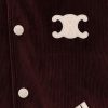 Teddy triomphe corduroy jacket with leather sleeves — изображение 3