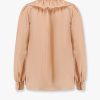 Silk shirt with rouches — изображение 4