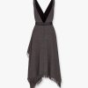 Virgin wool tweed dress with leather belt — изображение 2