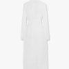 Technical organza trench coat with georgette trims — изображение 5