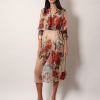Silk skirt with iconic floral print — изображение 2
