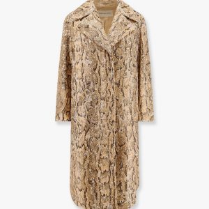 Ricca cotton coat with sequins embroidery