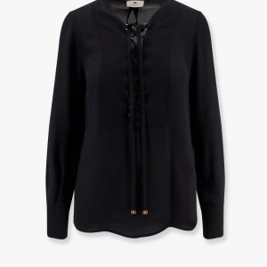 Viscose shirt with laces