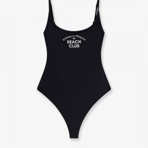 One-piece swimsuit with Logo print