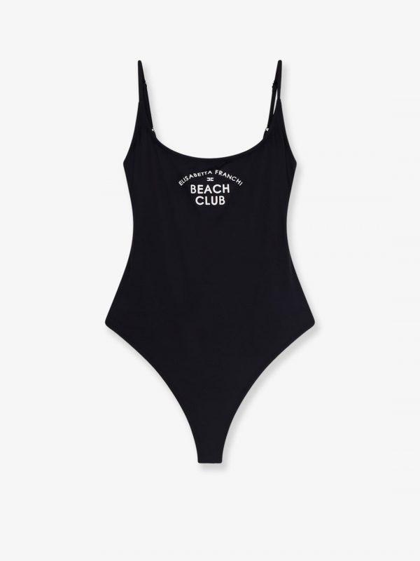 One-piece swimsuit with Logo print