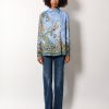Viscose and silk shirt with iconic motif — изображение 3