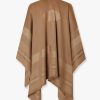 Wool and cashmere poncho with jacquard manufacturing — изображение 2