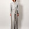 Silk long skirt with deep slit — изображение 3