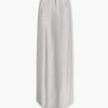 Silk long skirt with deep slit — изображение 6